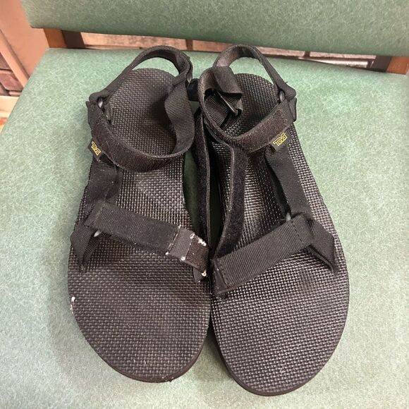 Teva ladies 12 black sandals - Picture 1 of 6